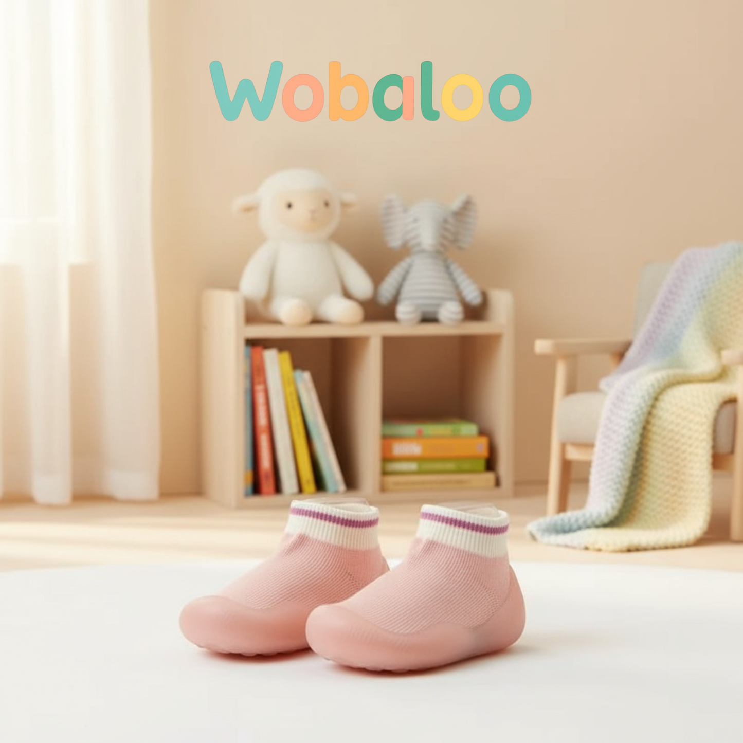 Chaussons d'intérieur avec semelles antidérapantes